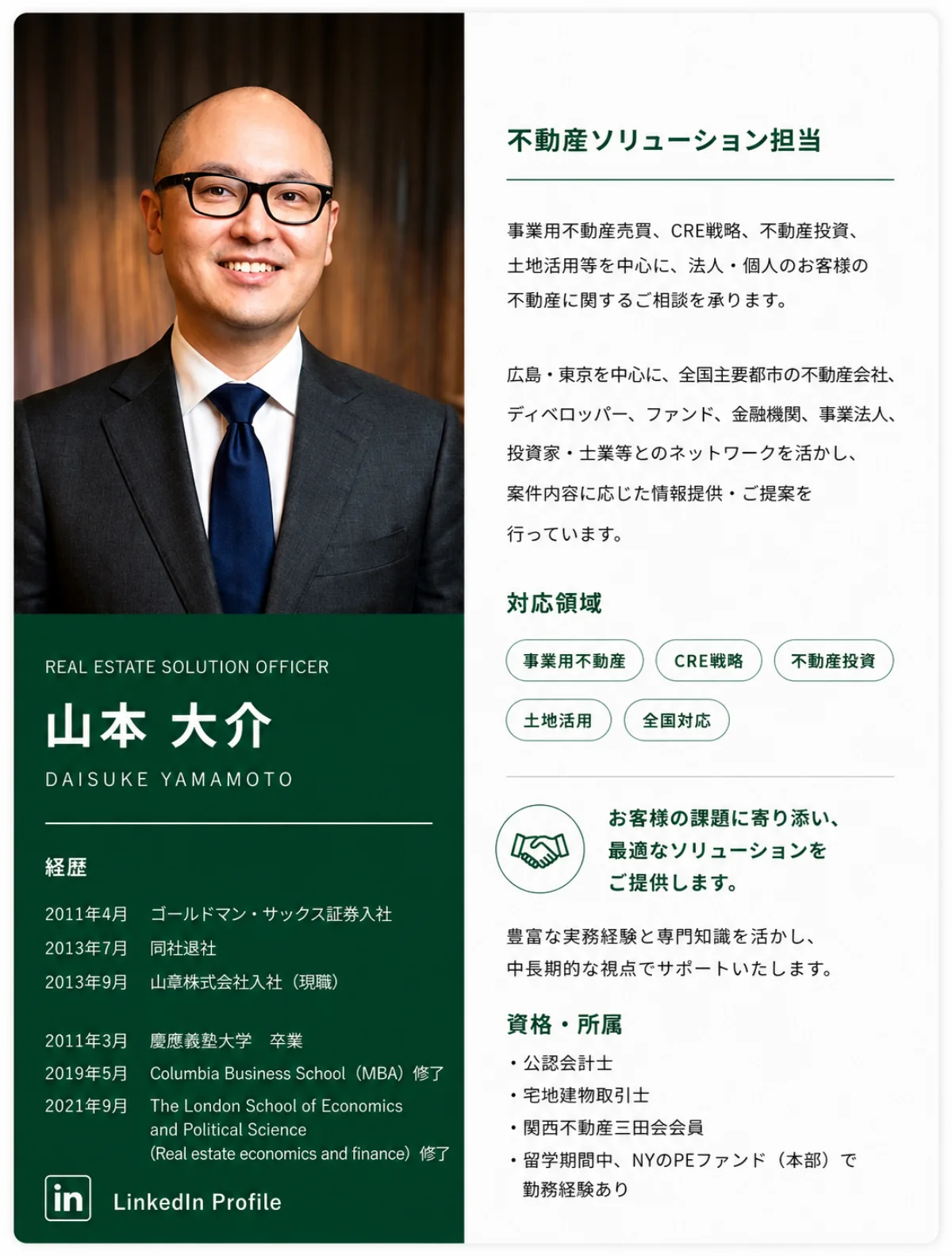 山章株式会社 担当者プロフィール スマホ版